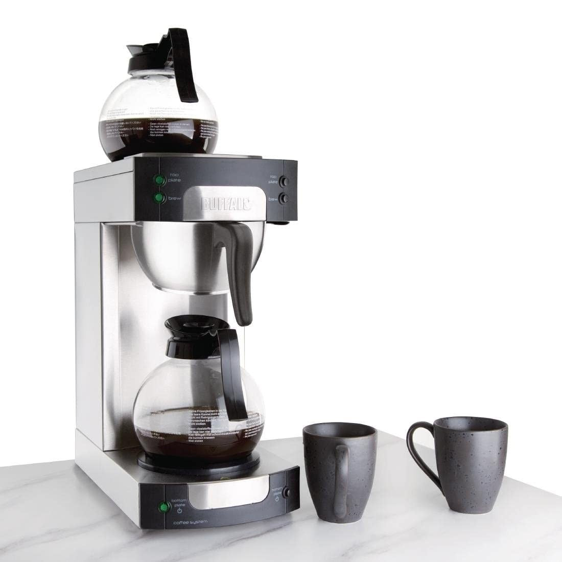 Commercial Filter Coffee Maker 1.7L | Fast Brew 6 Mins | Dual Hotplates