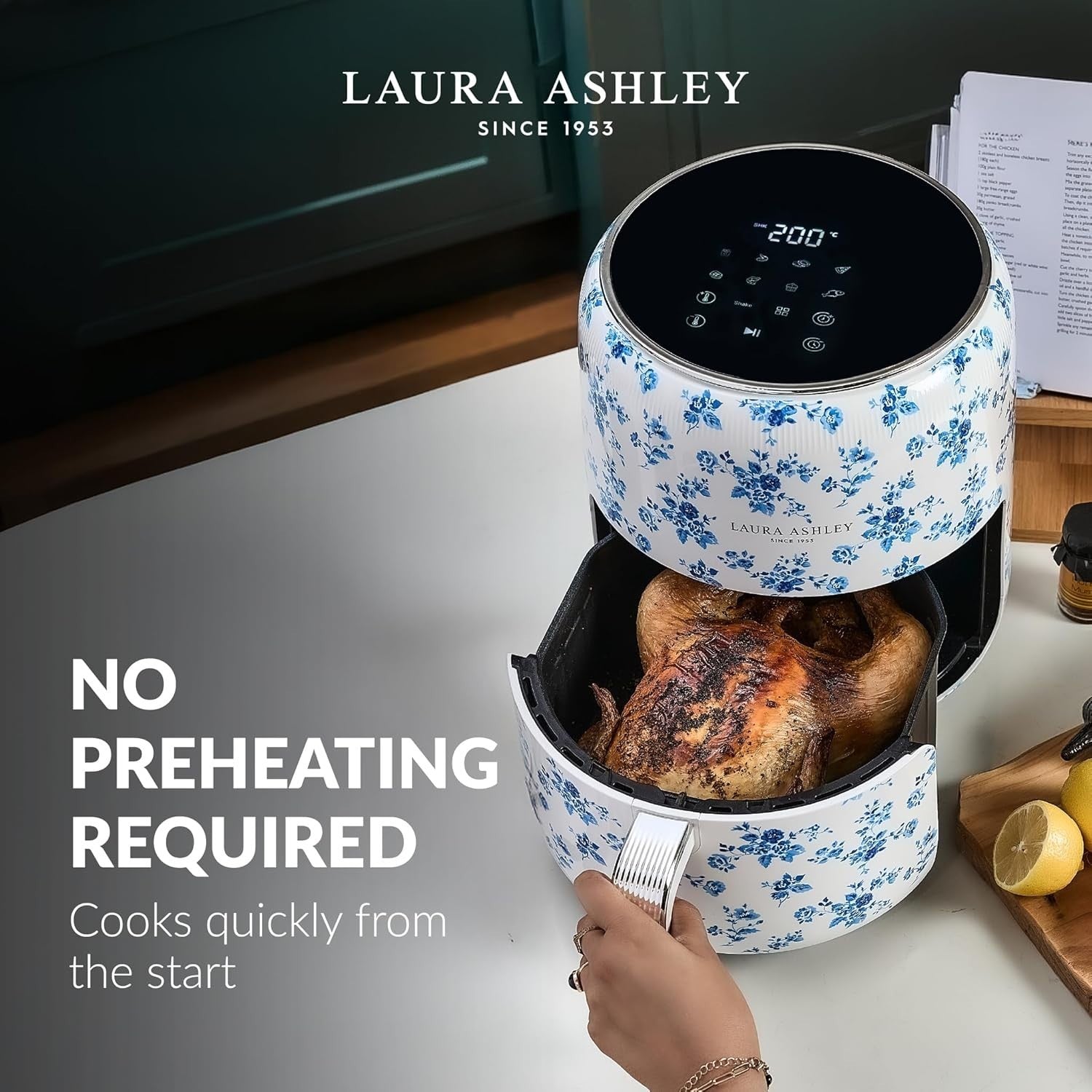 Digital Air Fryer 4.5L | 9-in-1 Presets, Rapid Air, Low-Oil Cooking, LED Touch