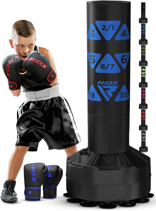 Kids Free Standing Kickboxing Punch Bag 4FT Heavy Duty Set