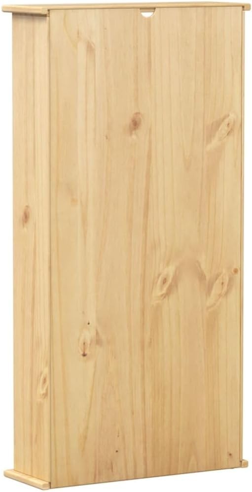 Solid Pine CD DVD Storage Cabinet Drawer Shelf Rustic Media Unit