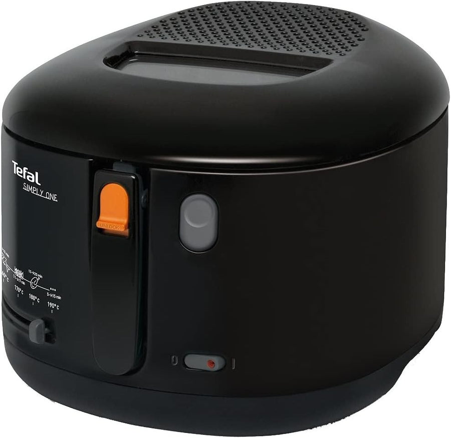 Electric Deep Fryer 2.1L 1900W Compact Countertop Easy Clean Black