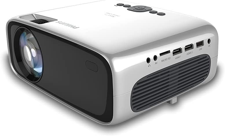 HD 720P Projector WiFi Screen Mirroring HDMI Built-In Speaker