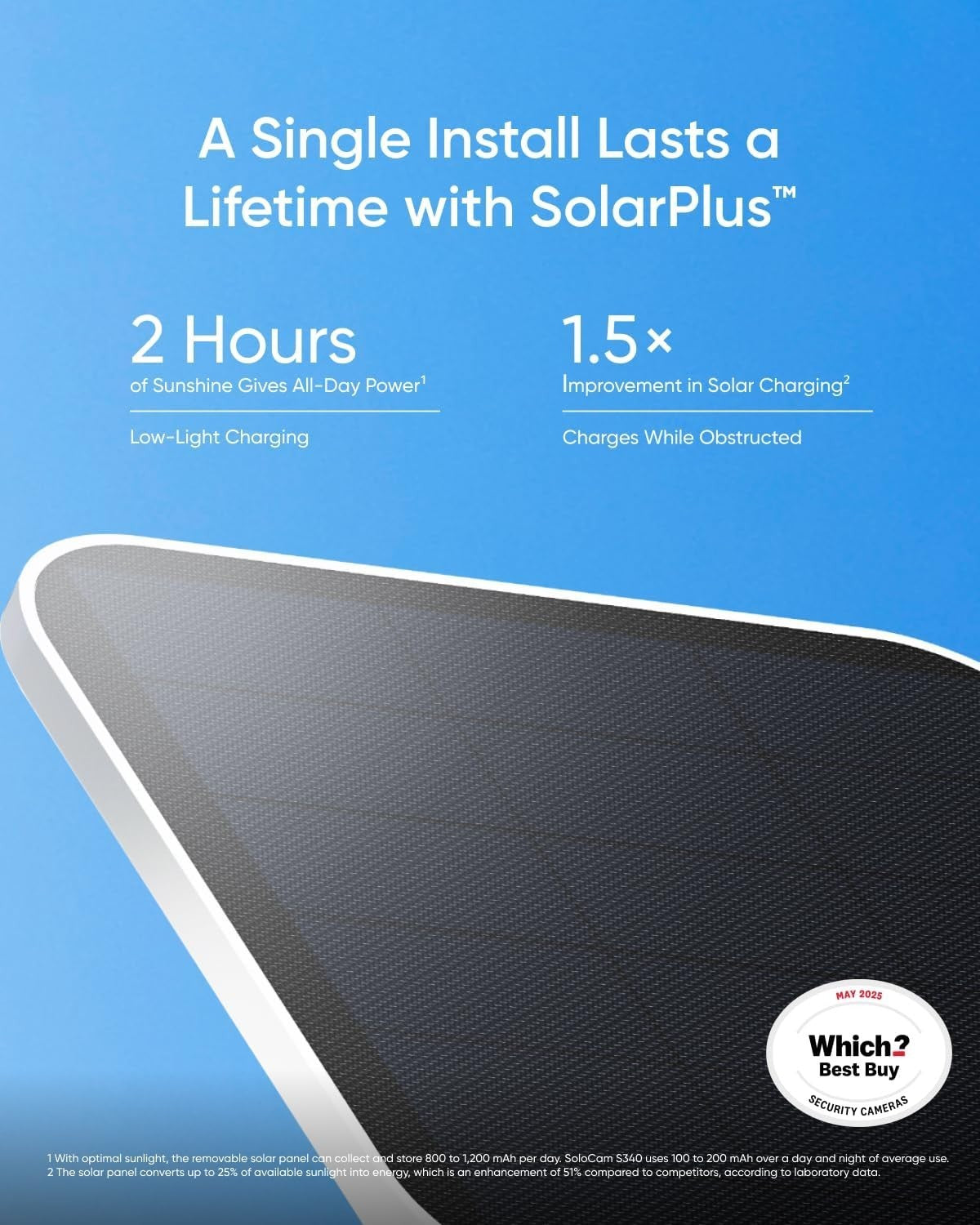 3K Dual Lens Solar Security Camera Kit 360° PTZ Wireless No Fee