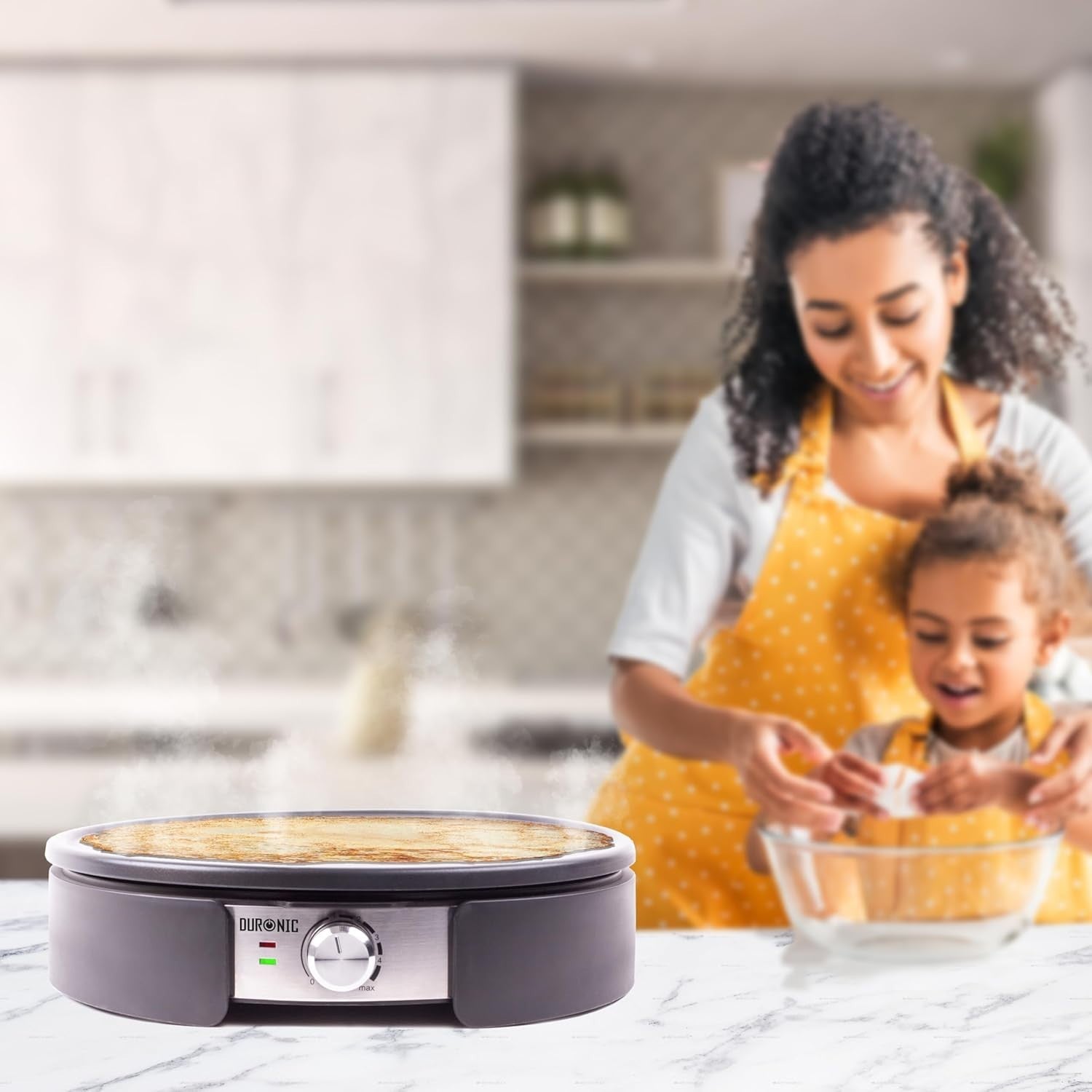 13" Electric Crepe & Pancake Maker 1300W Non-Stick with Tools