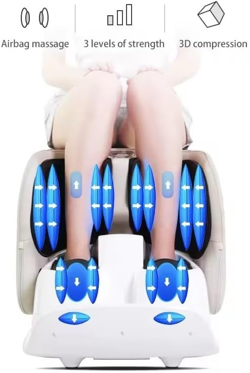 Foot & Calf Massager Heated Shiatsu Vibration Kneading Jet Black