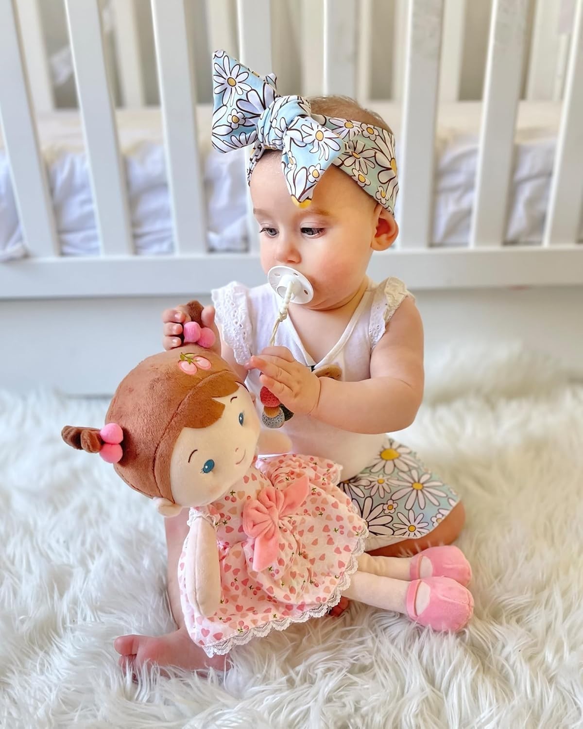 16” Soft Baby Doll Plush Rag Doll First Doll for Toddlers 1+ Gift