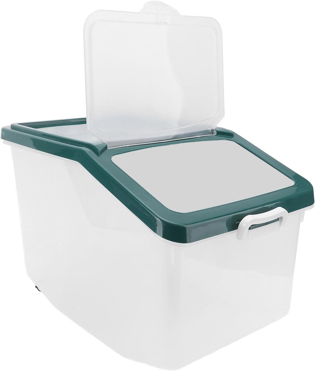 25KG Sealed Rice Storage Container Large Grain Flour Pet Food Bin