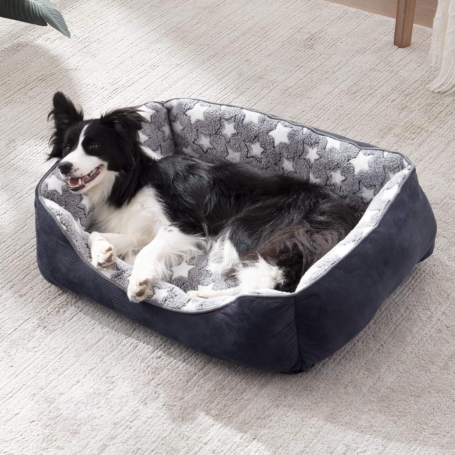 Extra Large Dog Bed Washable Anti Anxiety Pet Cushion 89x64x23cm