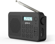 Rechargeable DAB FM Radio Bluetooth Alarm Clock 80 Presets