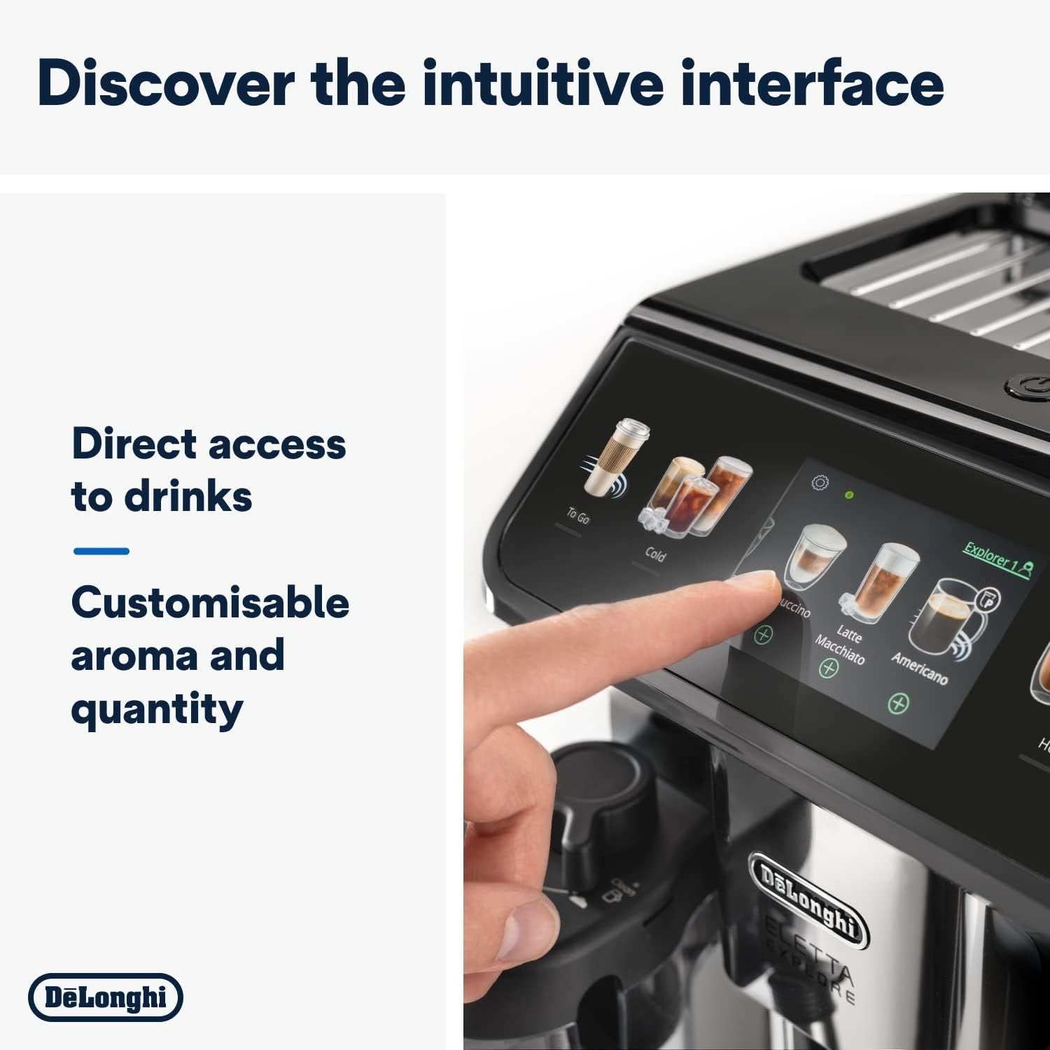 Cold Brew & Hot Coffee Machine | LatteCrema System | Touch Display | Bean-to-Cup