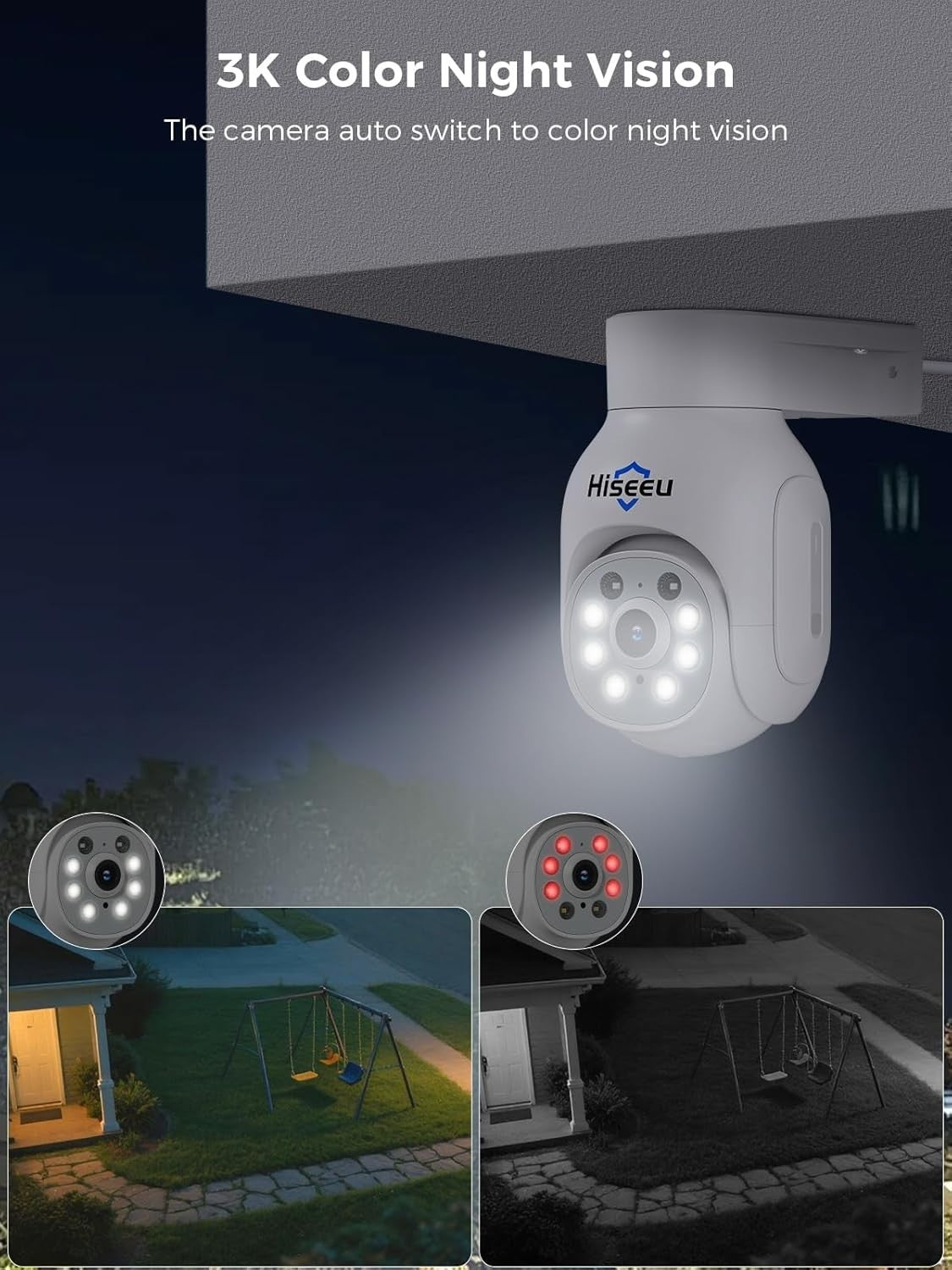 5MP Wireless CCTV System 4 PTZ Cameras 10" Monitor 1TB HDD NVR