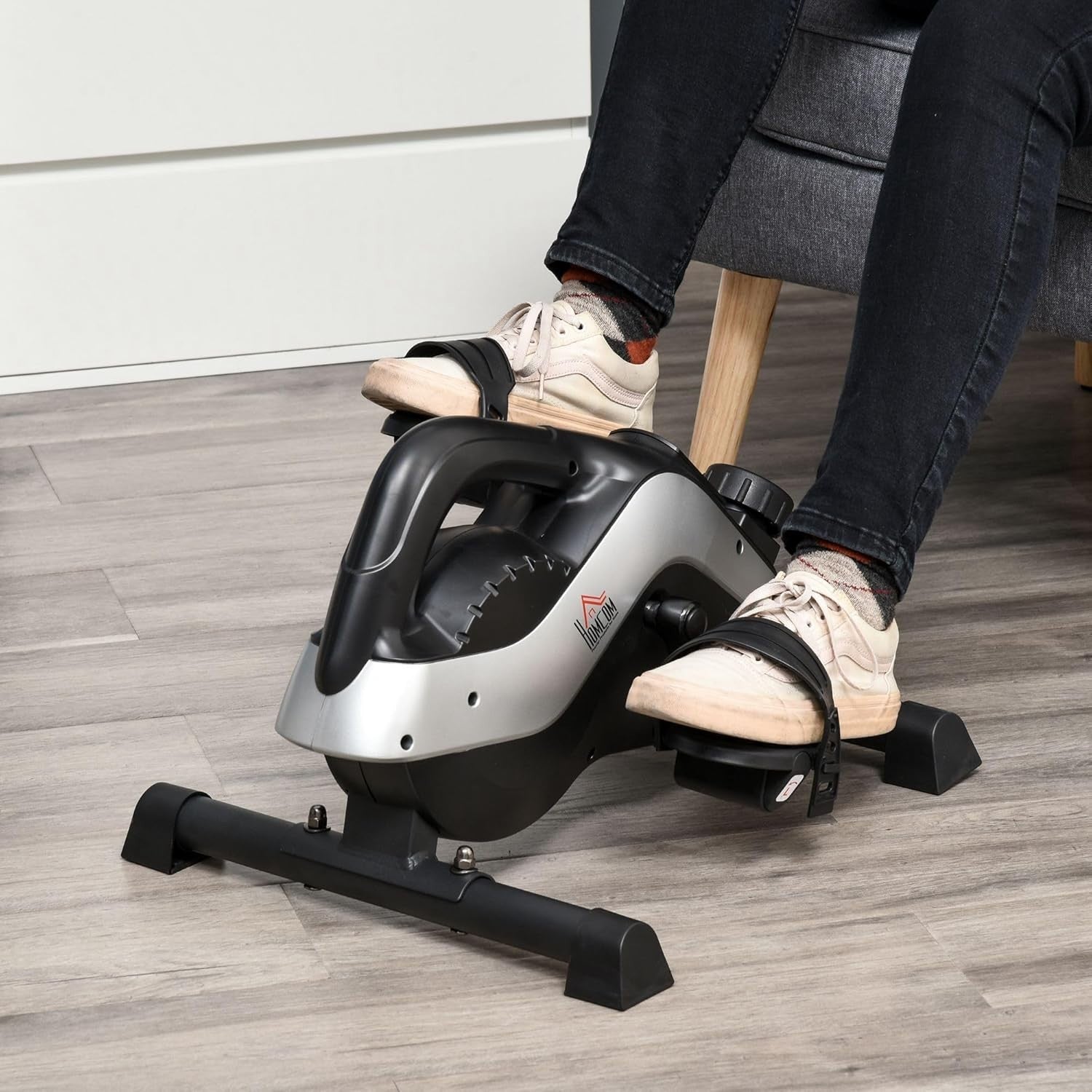 Magnetic Mini Pedal Exerciser 8 Resistance Levels LCD Arm Leg Bike