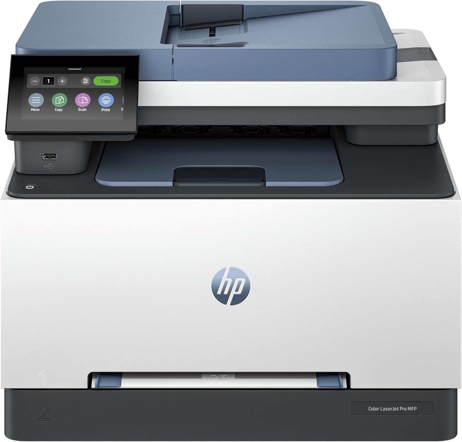 Blue A4 Colour Laser MFP Printer Duplex ADF 25ppm Ethernet Office Pro