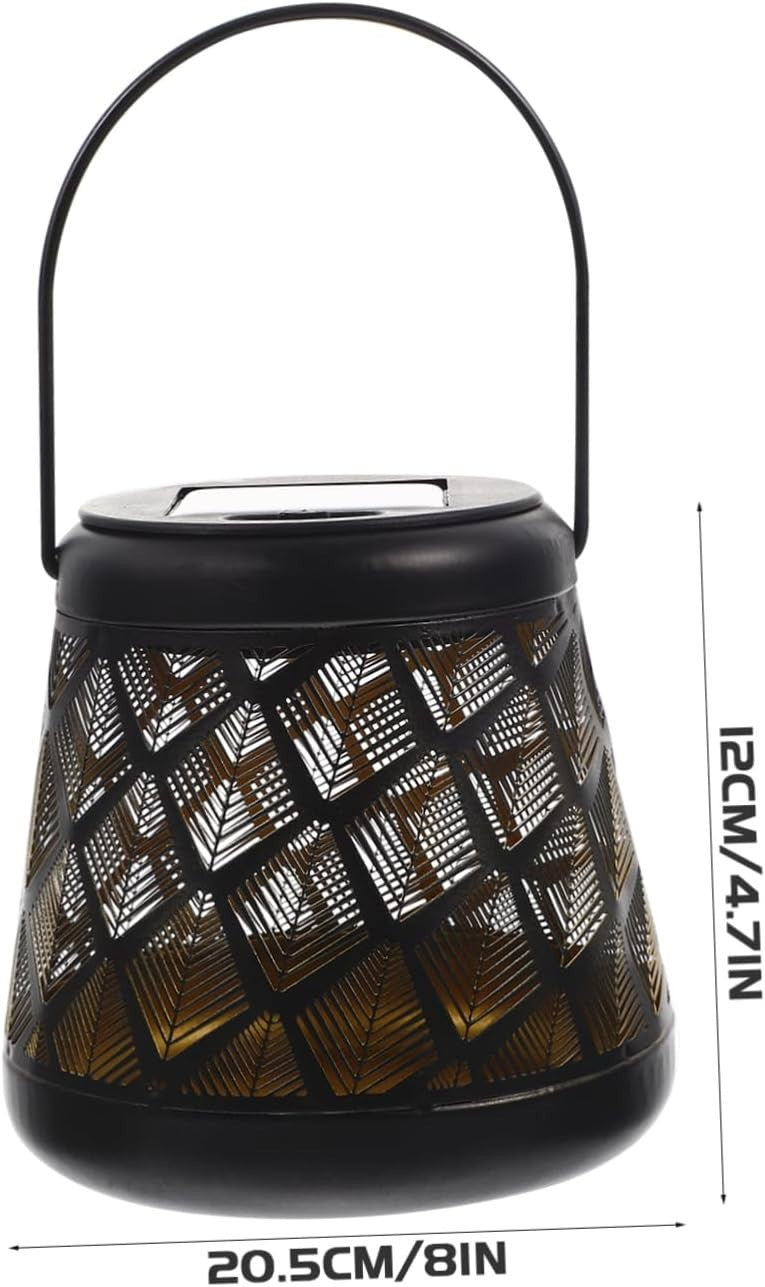 Solar Lantern for Garden, Creative Hollow Design Outdoor LED Light IP55