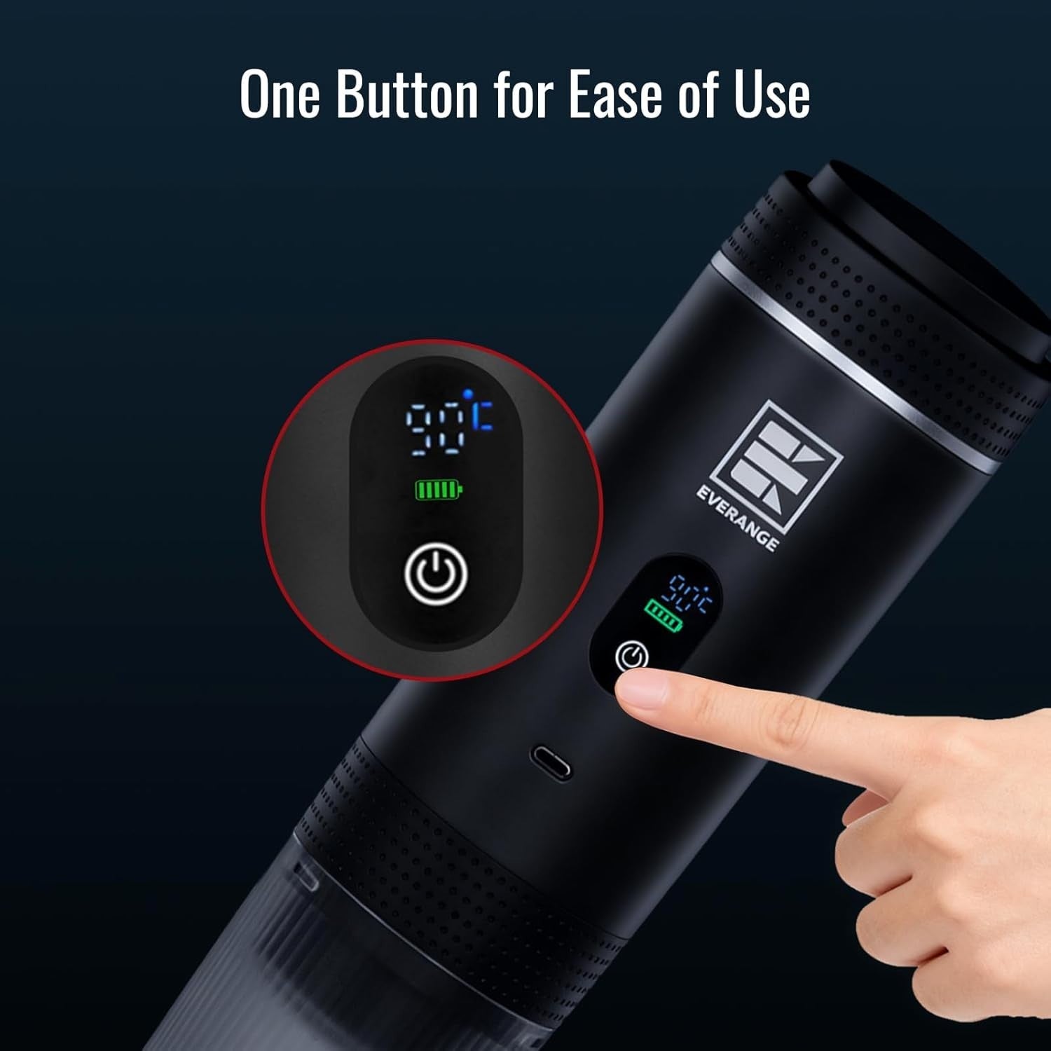 Portable 20Bar Electric Espresso Maker with LCD | Travel Coffee Machine for Pods