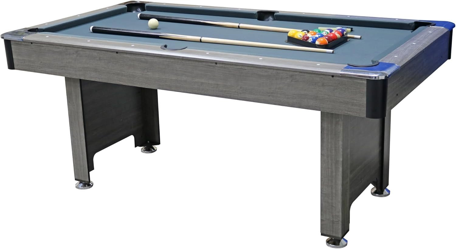 6FT Full Size Pool Table Ball Return System Home Billiards Set (S)