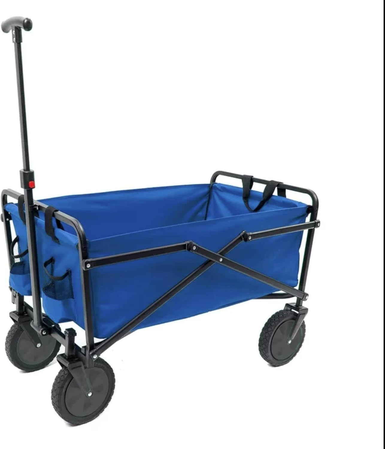 Folding Heavy Duty Utility Wagon Cart Collapsible Trolley with 70kg Capacity
