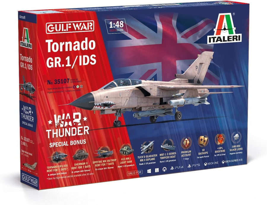 1:48 Scale Tornado GR.1 Gulf War Plastic Model Kit - Detailed Aircraft Build