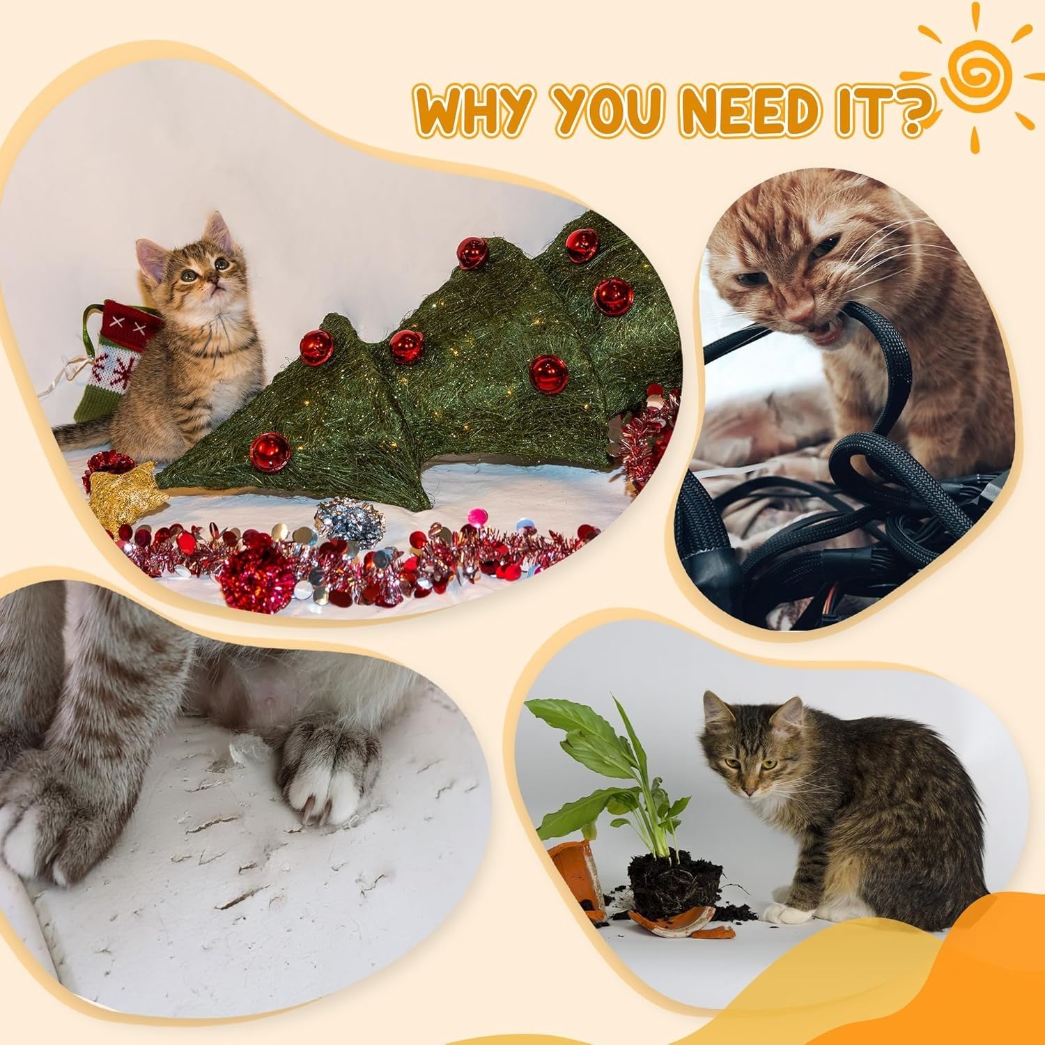70cm Cat Scratching Post Barrel Condo Sisal Activity Tower Indoor
