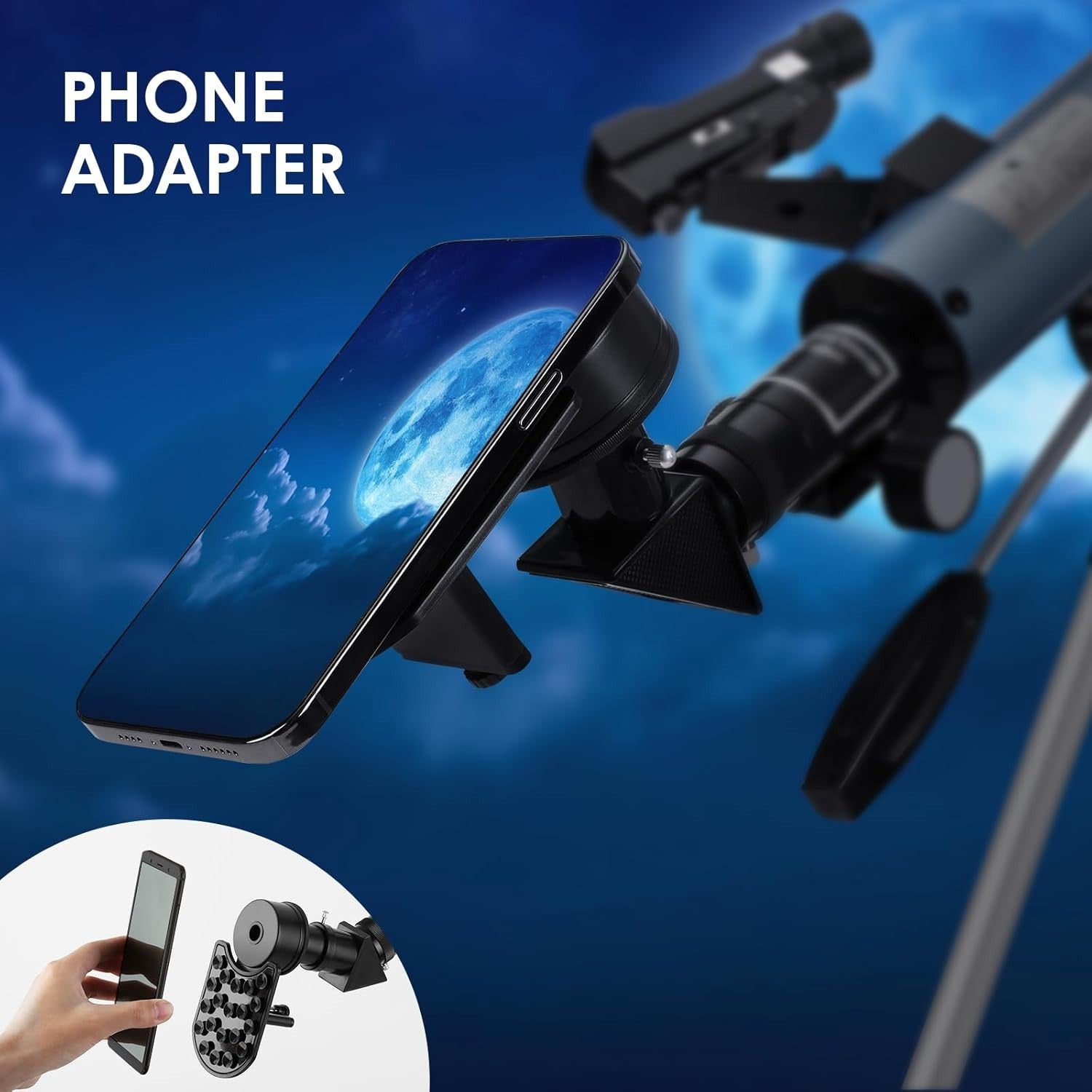Telescope for Kids Beginners 50mm Aperture Multi-Coated Red Dot Finder
