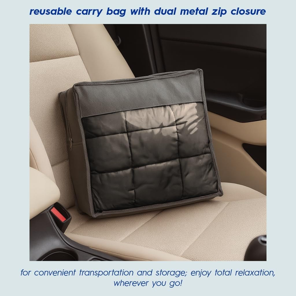 4kg Weighted Blanket, Black Cotton 125x150cm Anxiety Stress Relief with Storage
