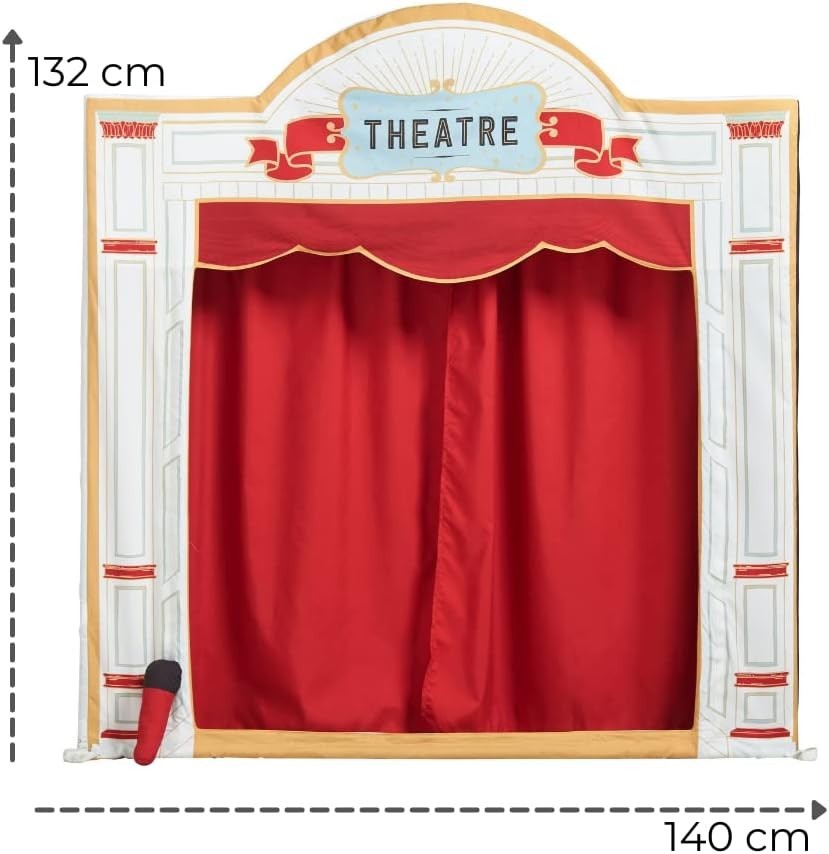 Kids Puppet Theatre Play Tent Indoor Outdoor Large Pretend Playhouse