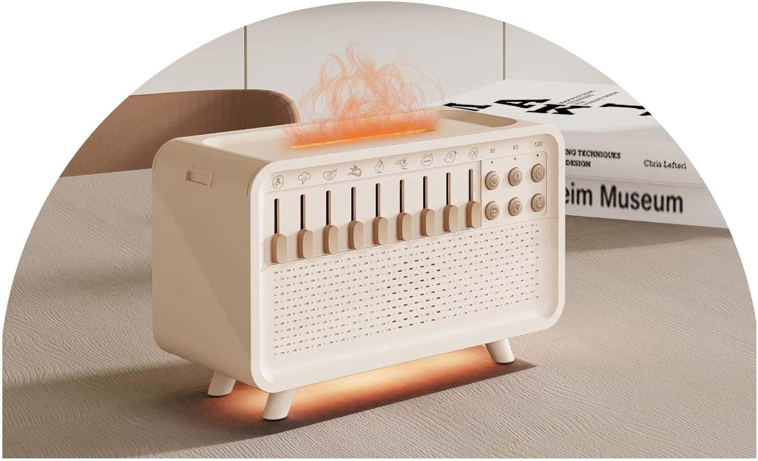 White Noise Sleep Machine with Bluetooth, Humidifier & Night Light
