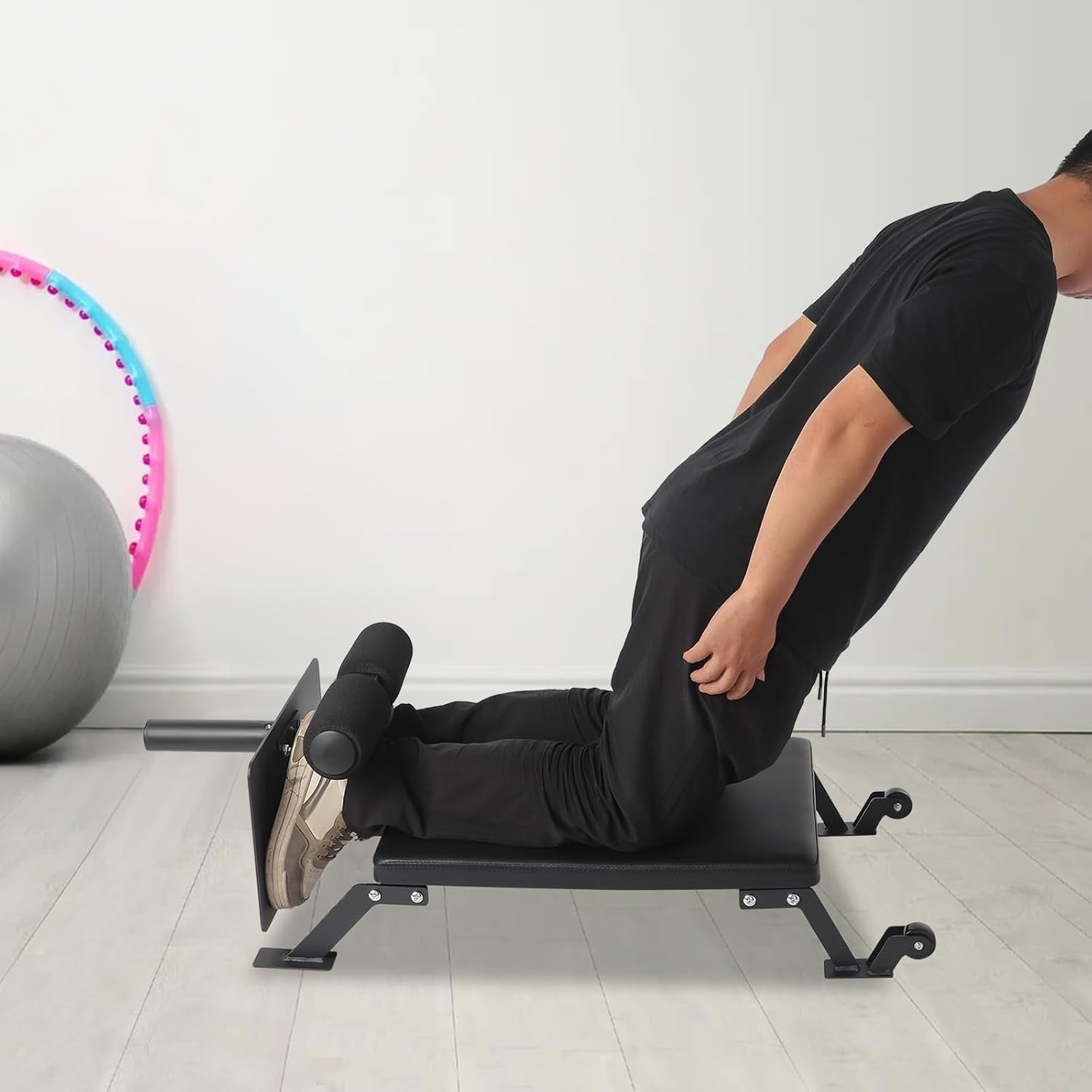 Nordic Curl Bench Leg Exercise Machine Plate Loaded Home Gym