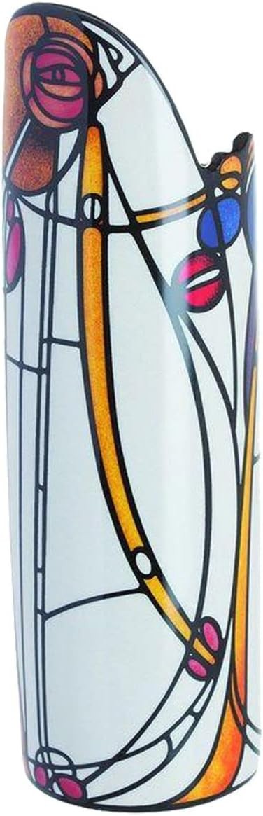 Art Deco Porcelain Rose Vase Multicolour Tall Decorative Flower Vase