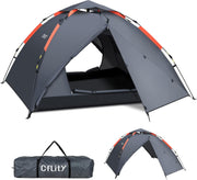 3 Man Instant Pop Up Camping Tent Waterproof 4 Season