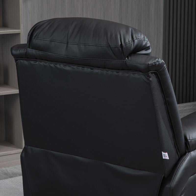 Electric Recliner Lift Chair – PU Leather Power Armchair w/ Remote & Storage