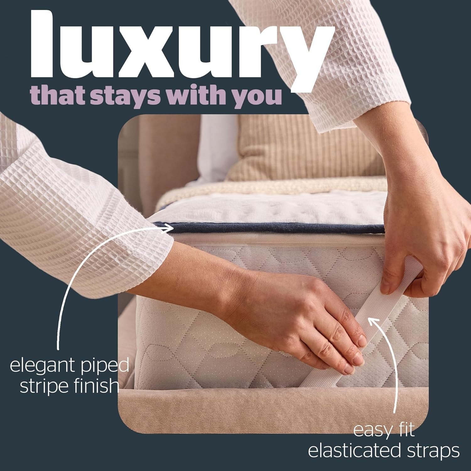 Electric Blanket Super King Fitted Mattress Cover Dual Control 3 Heat Levels
