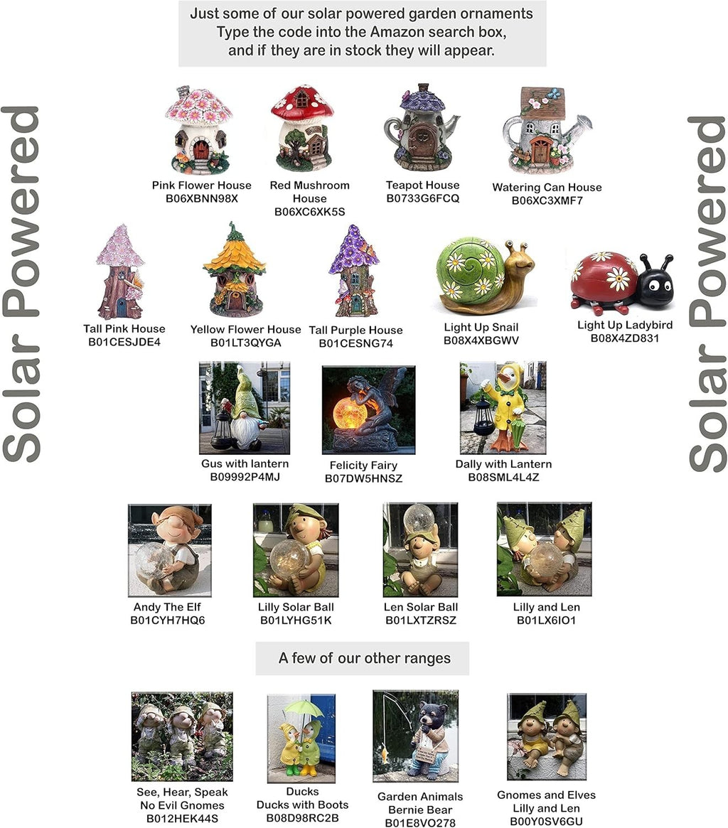 Cute Garden Elf Ornaments Set • Outdoor Resin Gnome Décor • Fairy Sitting