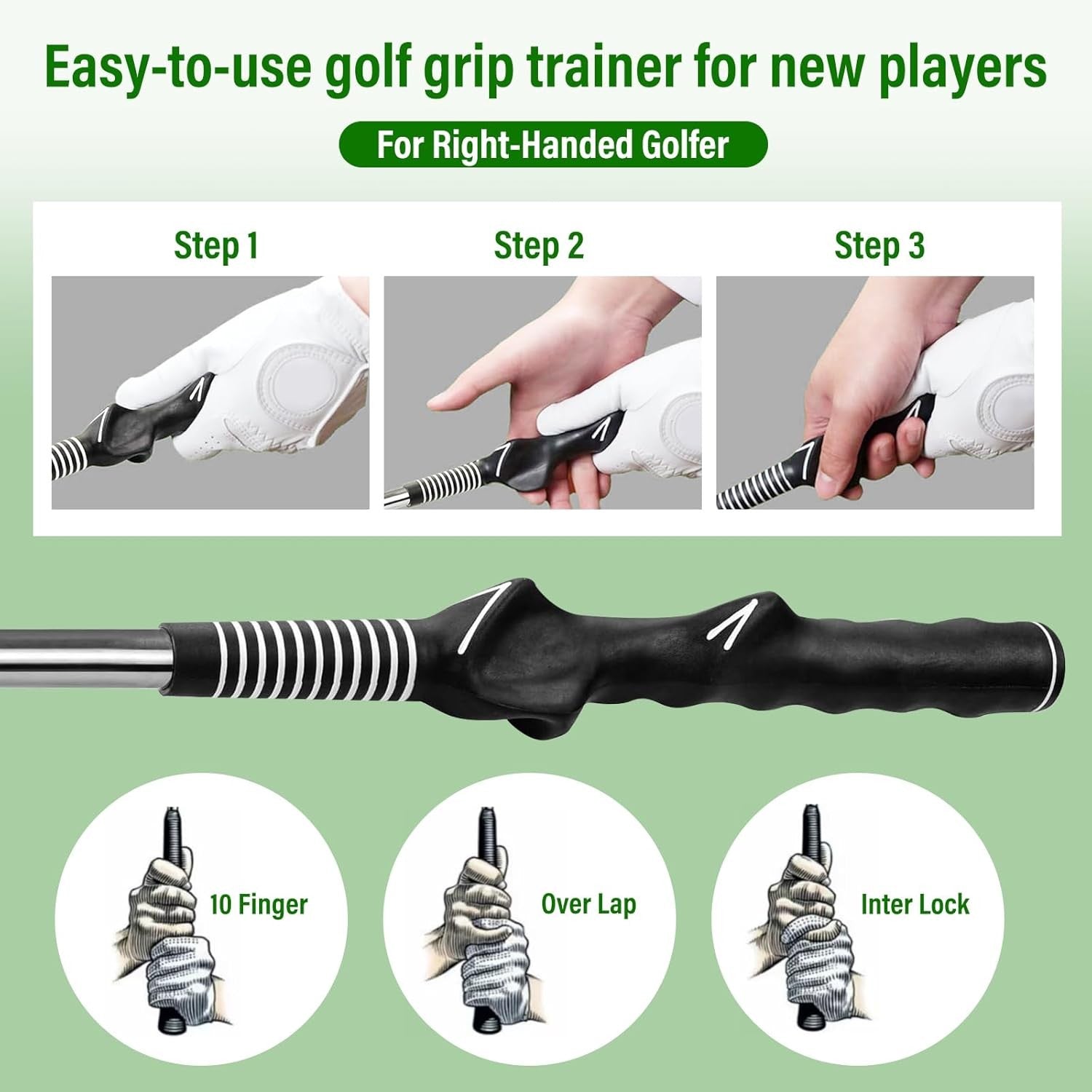Golf Swing Trainer Retractable Telescopic Practice Stick Click
