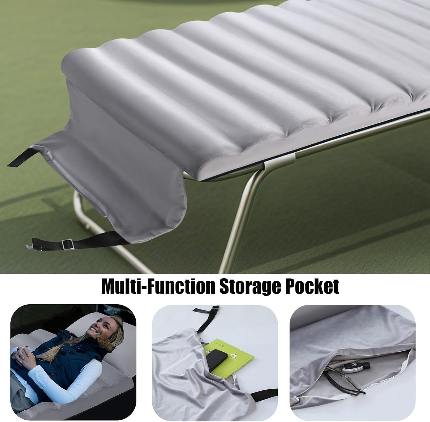 Portable Foldable Foam Mattress Single Roll Up Guest Bed with Travel Bag