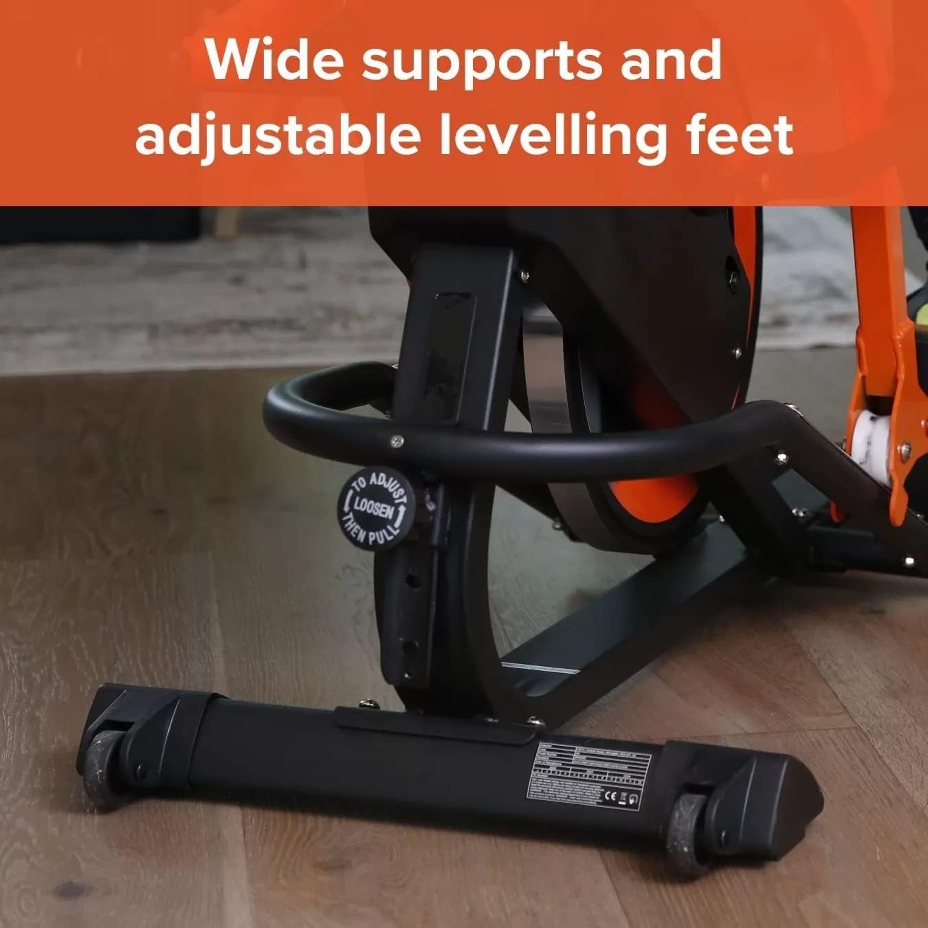 Upright Elliptical Cross Trainer 8-Level Magnetic Resistance, Adjustable Incline