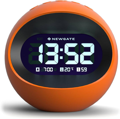 Retro Digital Alarm Clock LED Display Snooze Temperature Desk Bedside