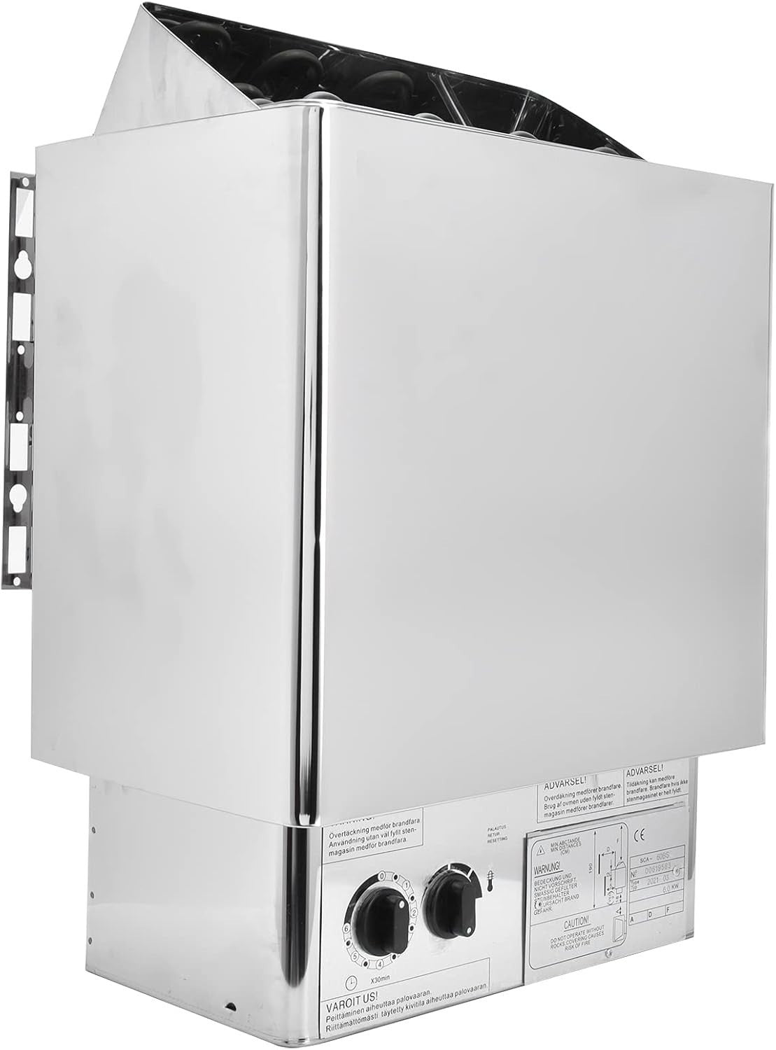 6KW Electric Sauna Heater w/ Inner Control – Stainless Steel Steam Stove