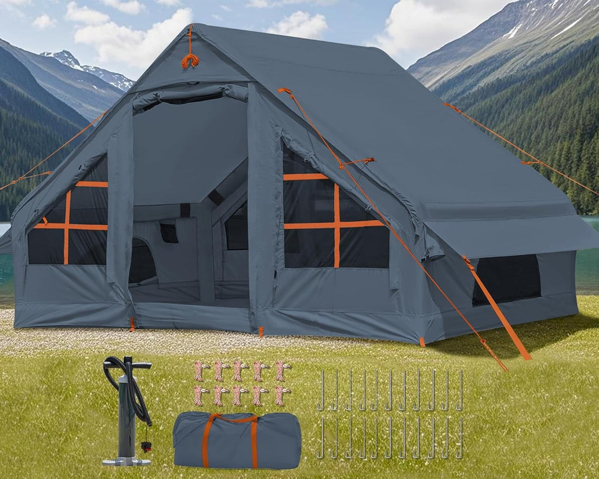 4 Person Inflatable Air Tent Waterproof Glamping w Vestibule