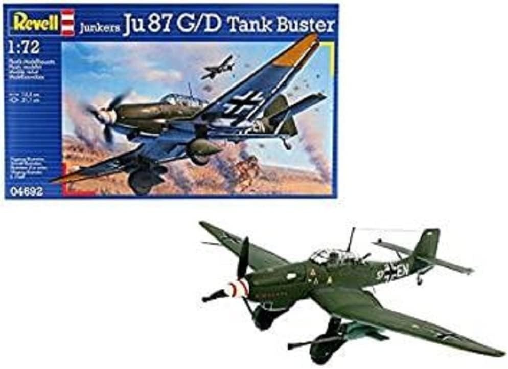 1:72 Junkers Ju 87 G/D Tank Buster Plastic Model Kit Unpainted Unbuilt