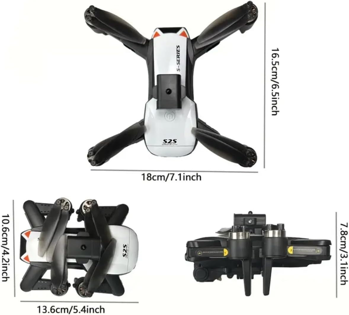 4K Dual Camera Drone with Brushless Motors, Foldable FPV Quadcopter