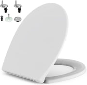 Universal Oval Toilet Seat Soft Close Quick Release White Heavy Duty 150kg