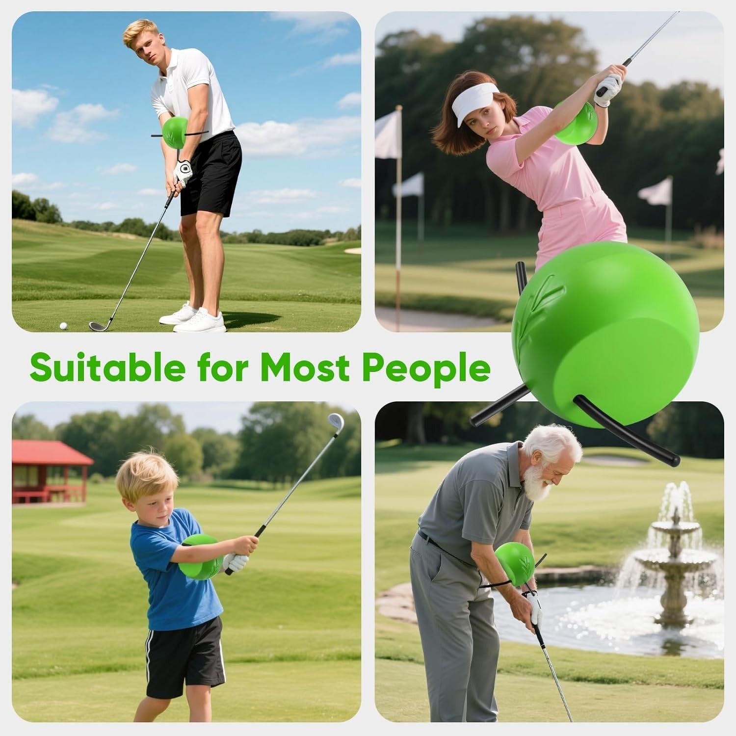 Golf Swing Training Aid Arm Alignment Posture Correction Tool