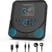 Portable CD Player Bluetooth TFT Display Rechargeable Anti Skip