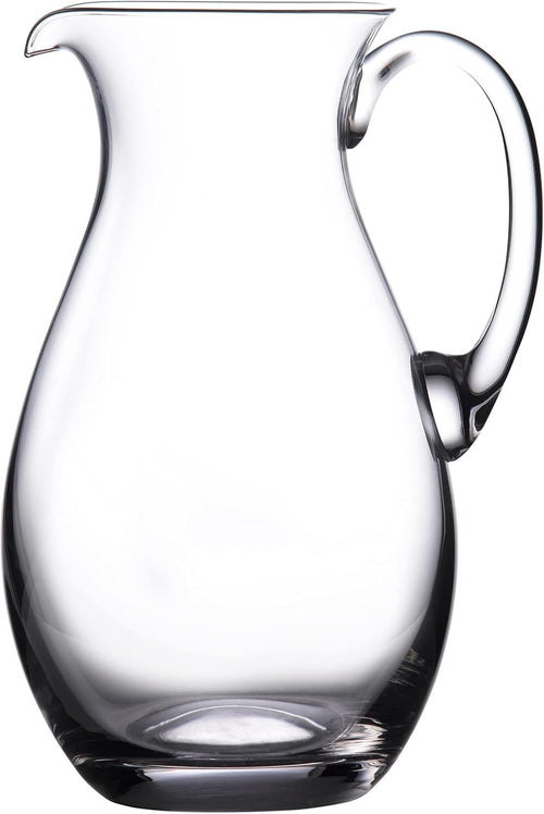 Luxury Crystal Water Pitcher 1.5L – Elegant Curved Jug with Easy Pour Spout