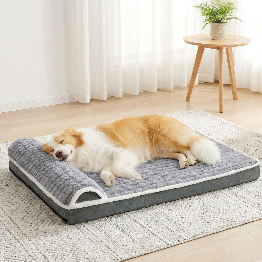 Extra Large Orthopedic Dog Crate Bed 142x101cm Foam