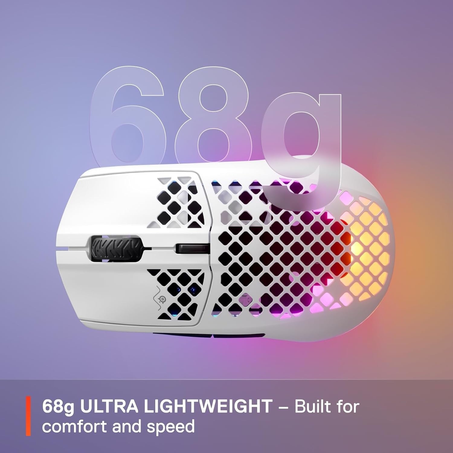 Ultra Lightweight Wireless Gaming Mouse RGB 18K DPI Bluetooth 2.4G Rechargeable