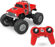 RC Monster Truck Red 4x4 Lights Sounds Remote Control Toy Car for Kids 3+
