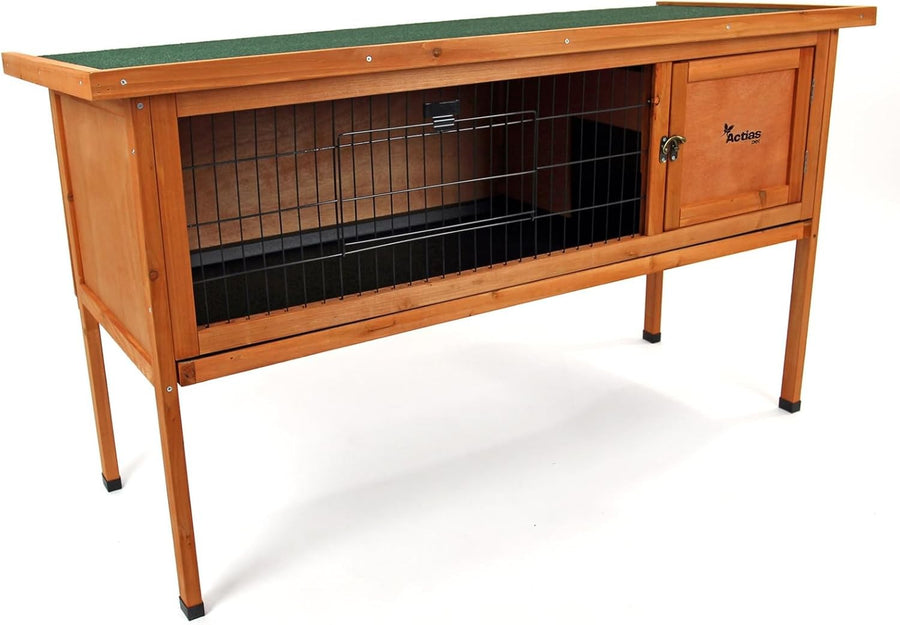 Large Wooden Rabbit Hutch Outdoor Raised 4ft Guinea Pig Cage