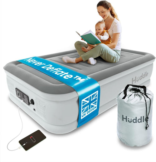 Luxury Single Air Bed Built-In Pump USB Nightlight Adjustable Firmness
